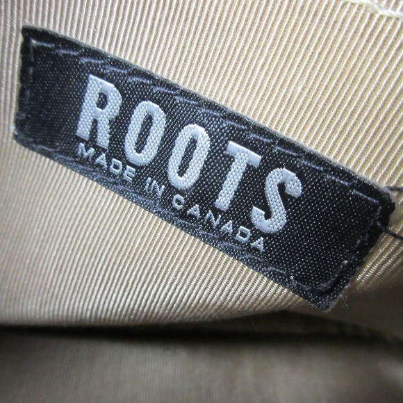 Roots Canada Leather Shoulder Bag Brown Pebbled Genuine Leather Hand Vtg y2k 462 - Picture 3 of 14